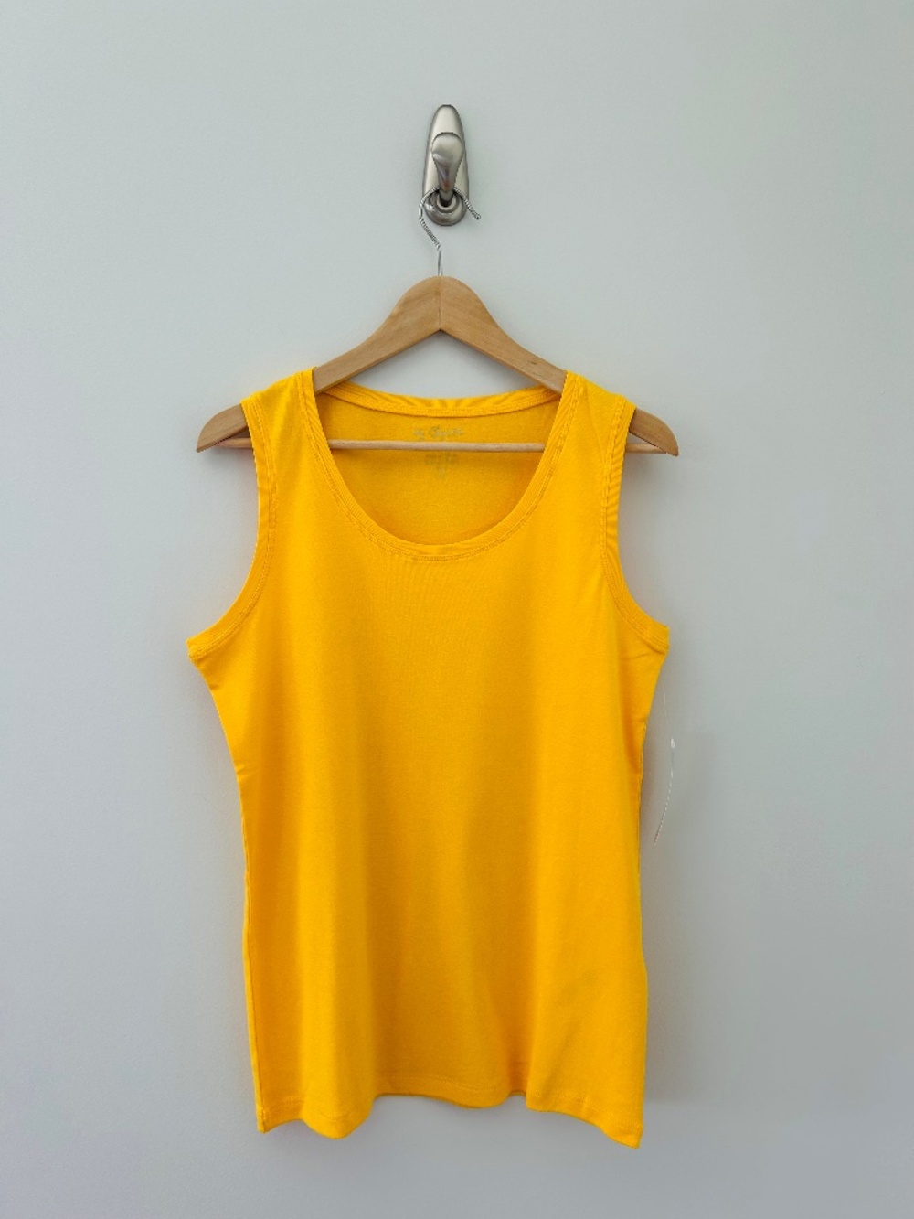 NWT Chico's Angelo Basic Knit Tank in Solar Yellow Sz 2/L